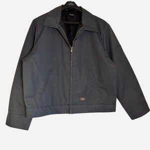 2XL Dickies Insulated Eisenhower Front Zip Jacket - Gray
